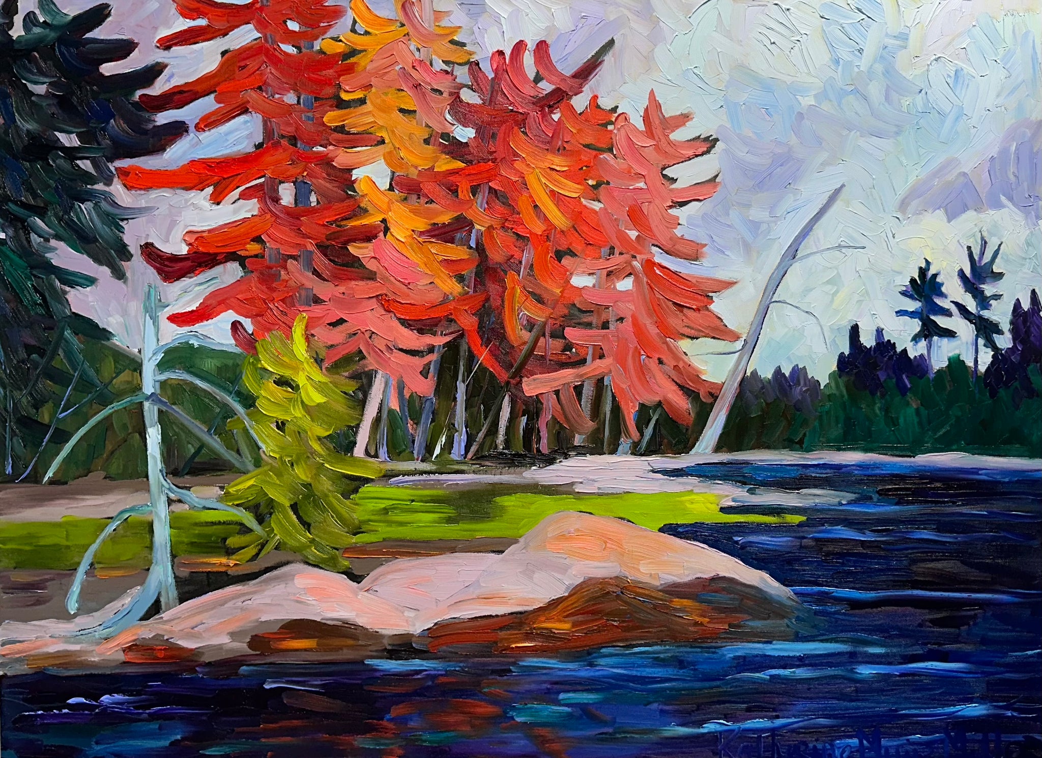 994 "An Autumn Splash" Huard Lake, Renfrew