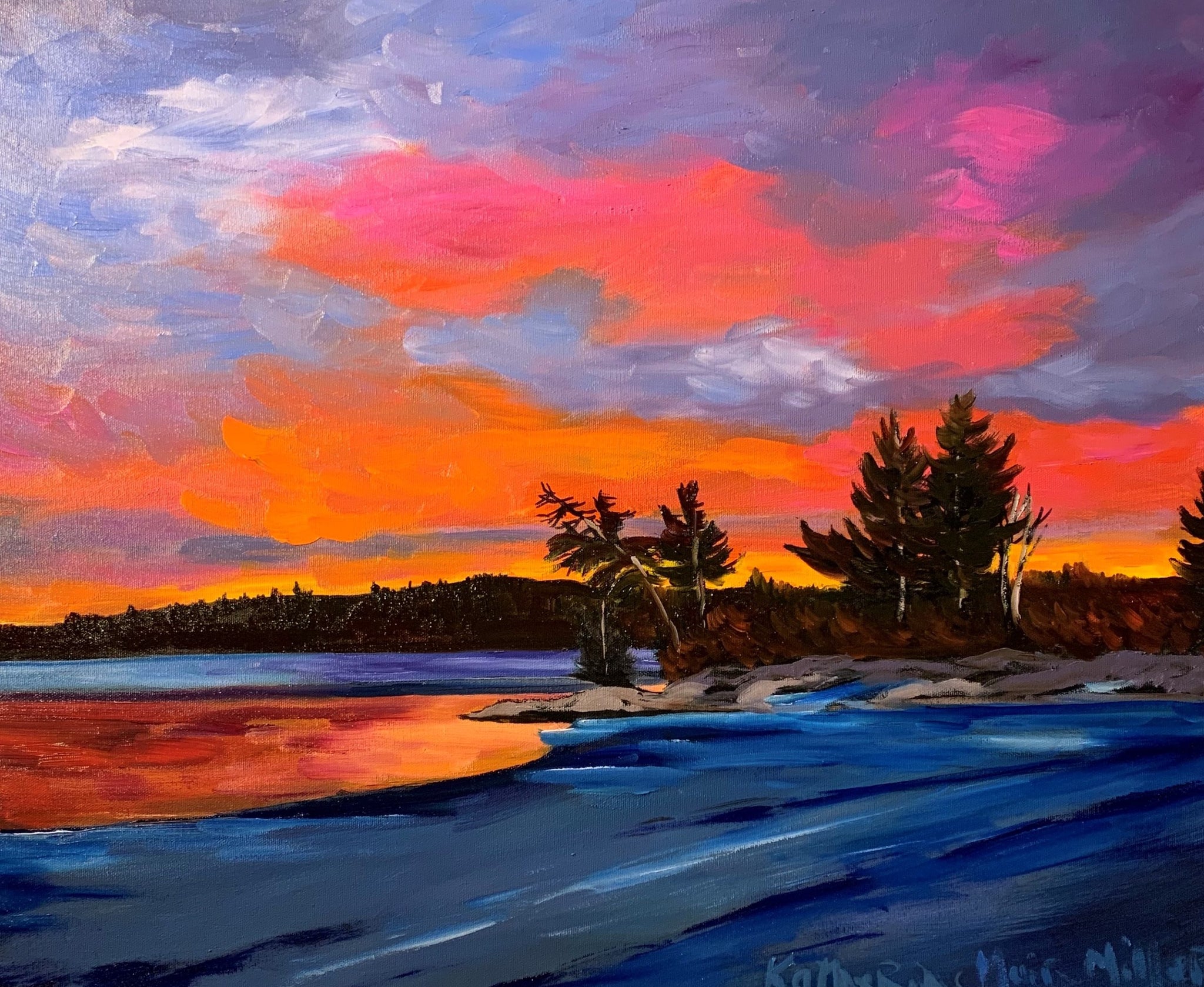 'Temagami Sunset' Temagami Series 2020